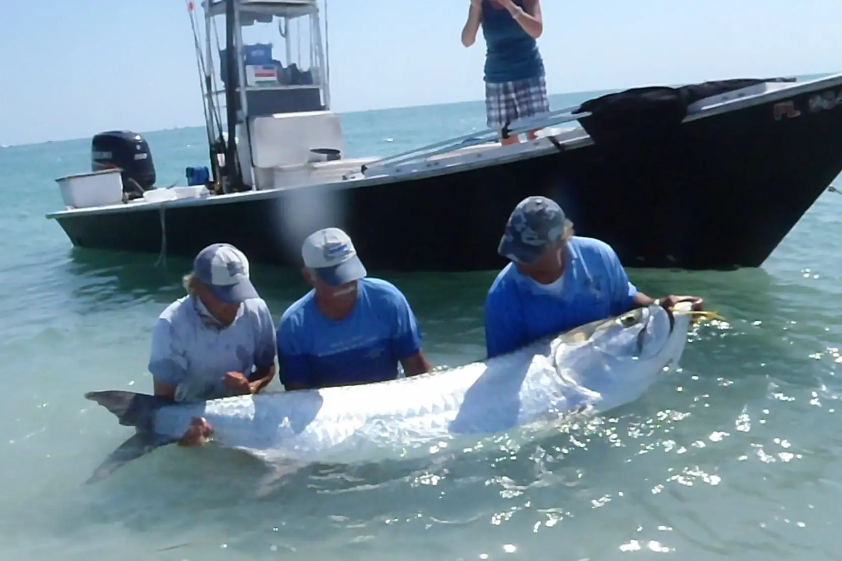Jimmy Burnsed & Joey Burnsed, Huge Tarpon, May 19, 2011, Boca Grande Pass, Sanibel Fishing & Captiva Fishing.