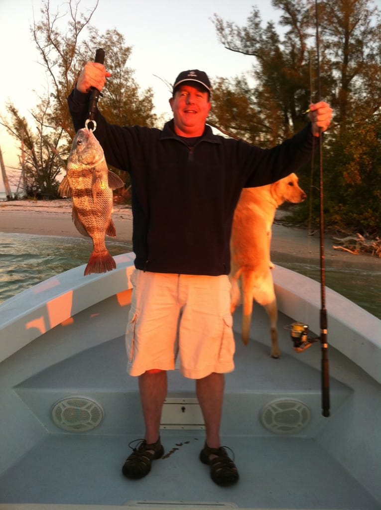 Black drum caught at Redfish Pass, Captiva.