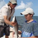 Joey, Little Charlie and small blacktip shark.Sanibel Fishing & Captiva Fishing, Saturday, November 5, 2016.