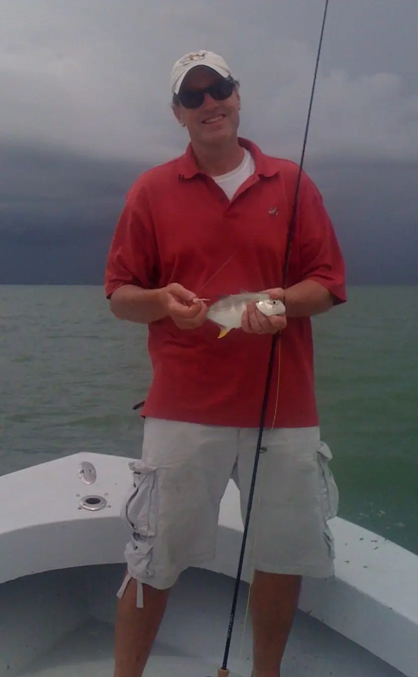 Jack Caught On A Fly, Sanibel Fishing & Captiva Fishing, Sanibel Island, Sunday, September 24, 2017.