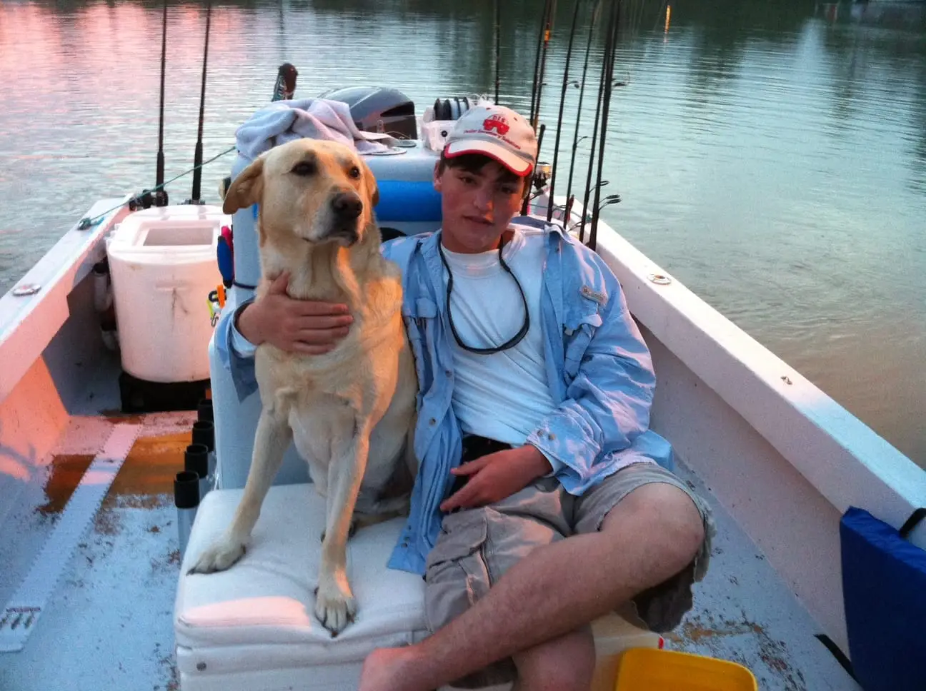 Hank & Charlie, after a long but good day of fishing, Sanibel & Captiva Fishing Charters.