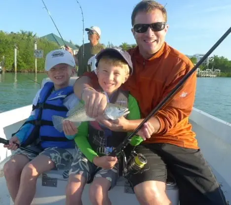 Kids having a great time on Sanibel & Captiva charters