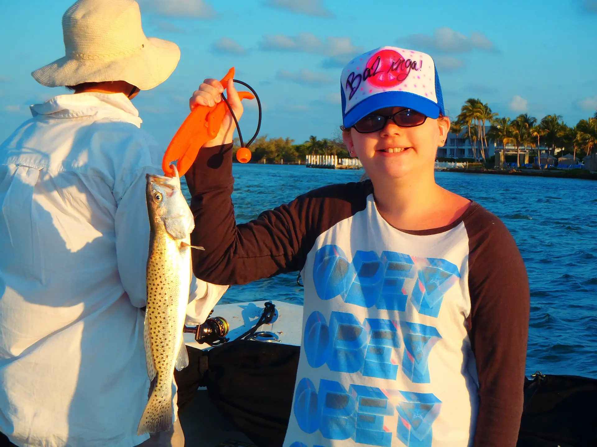 Sea trout caught in Redfish pass on Sanibel & Captiva charters.