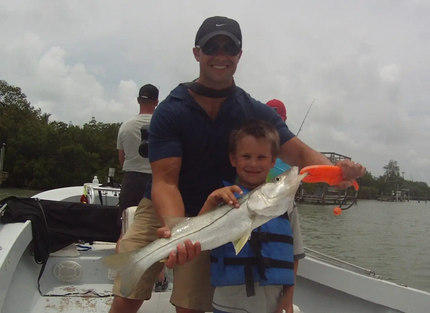 Big Snook and one happy kid on Sanibel & Captiva charters!