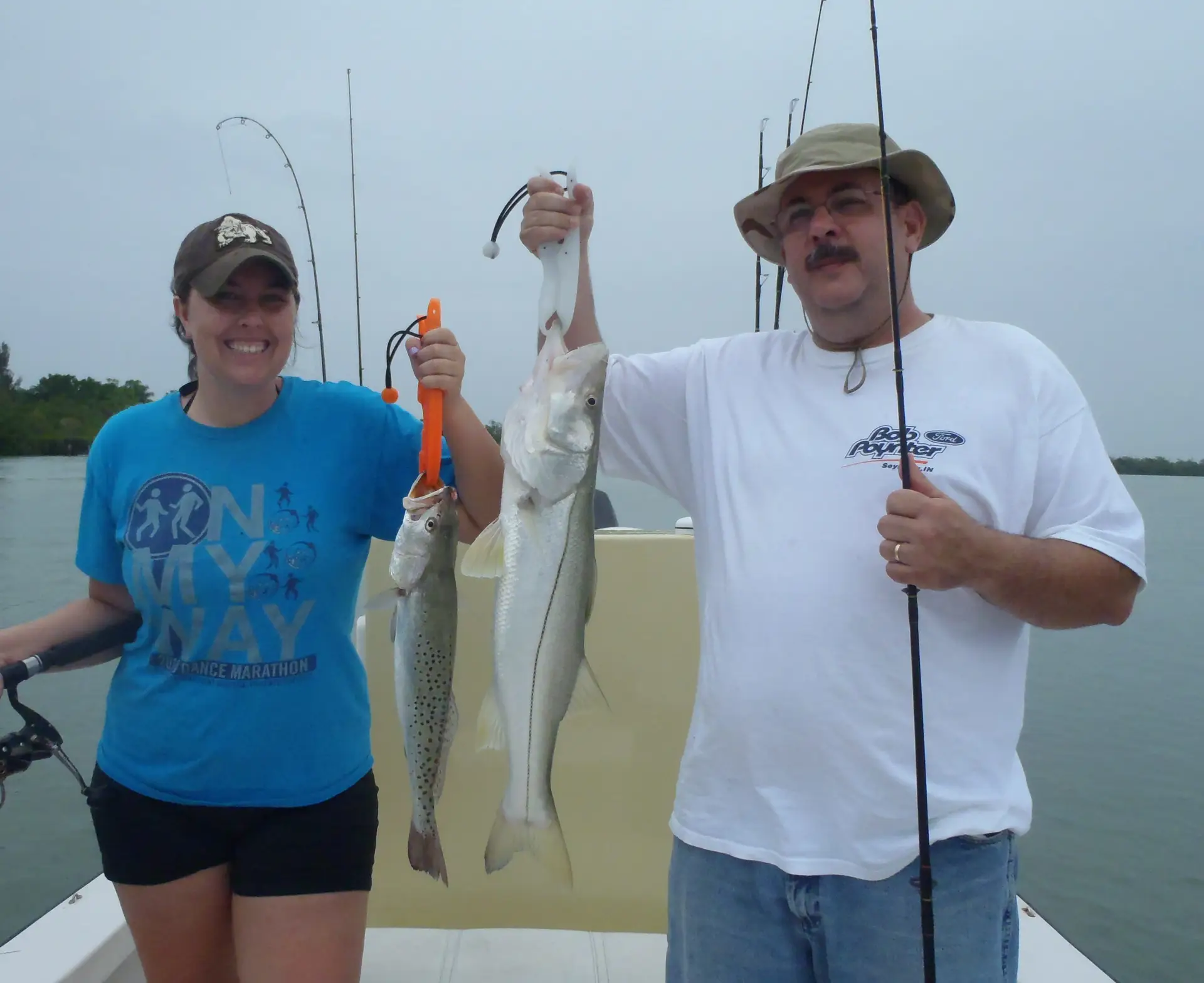 Sea Trout and Snook caught on Sanibel & Captiva charters