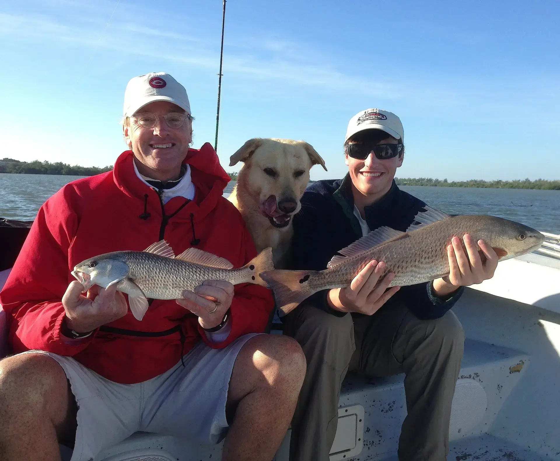 Charlie, Hank, Tim, Redfish, Off Blind Pass, Thanksgiving Week, 2012, Sanibel & Captiva Islands Charters & Fishing Guide Service.