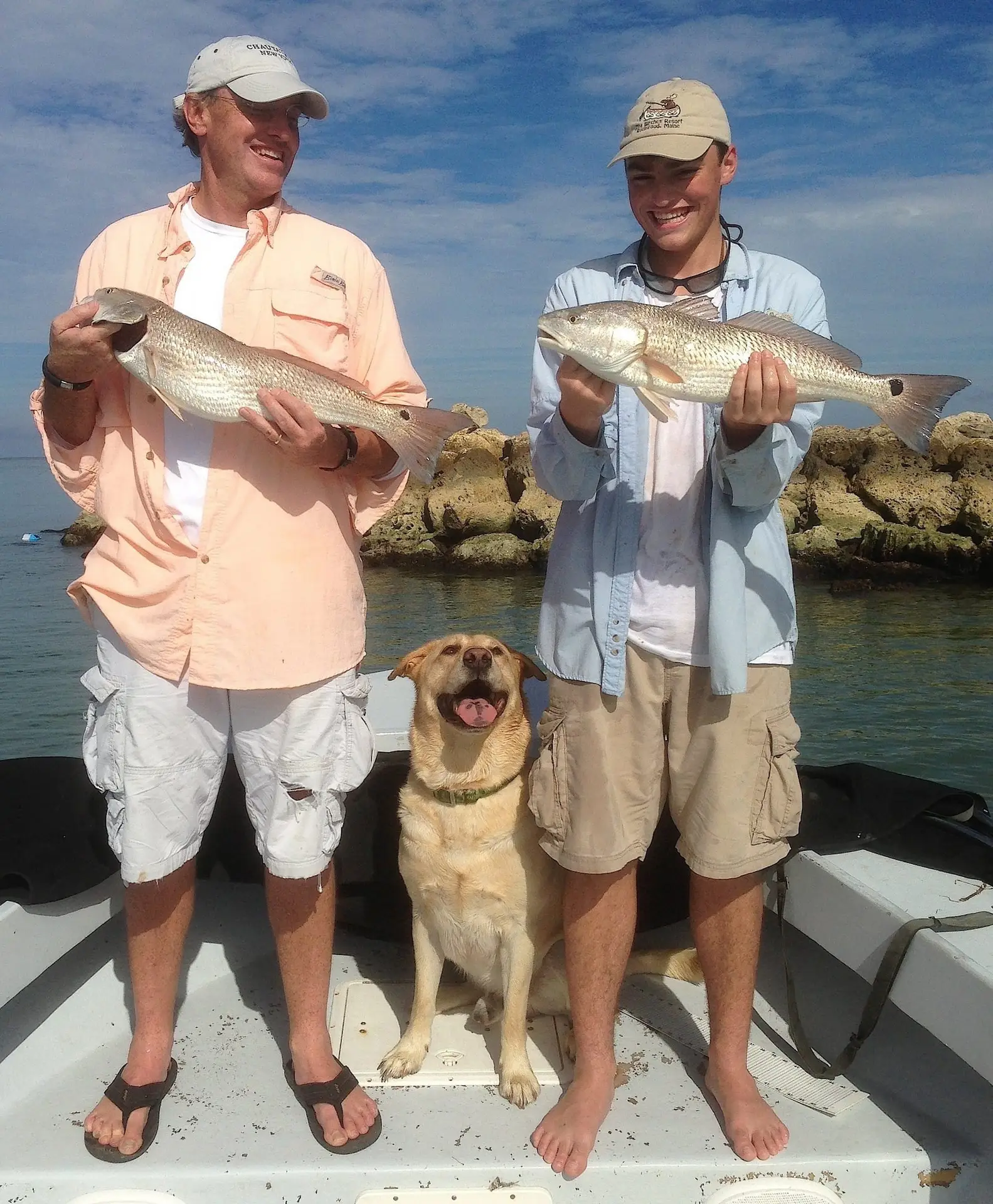 Tim & Charlie & Redfish, Sanibel & Captiva Islands & Fort Myers Charters & Fishing Guide Service.