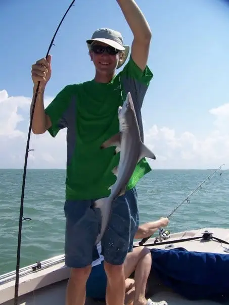 Small Black Tip Shark caught in Redfish Pass on Sanibel & Captiva charters!