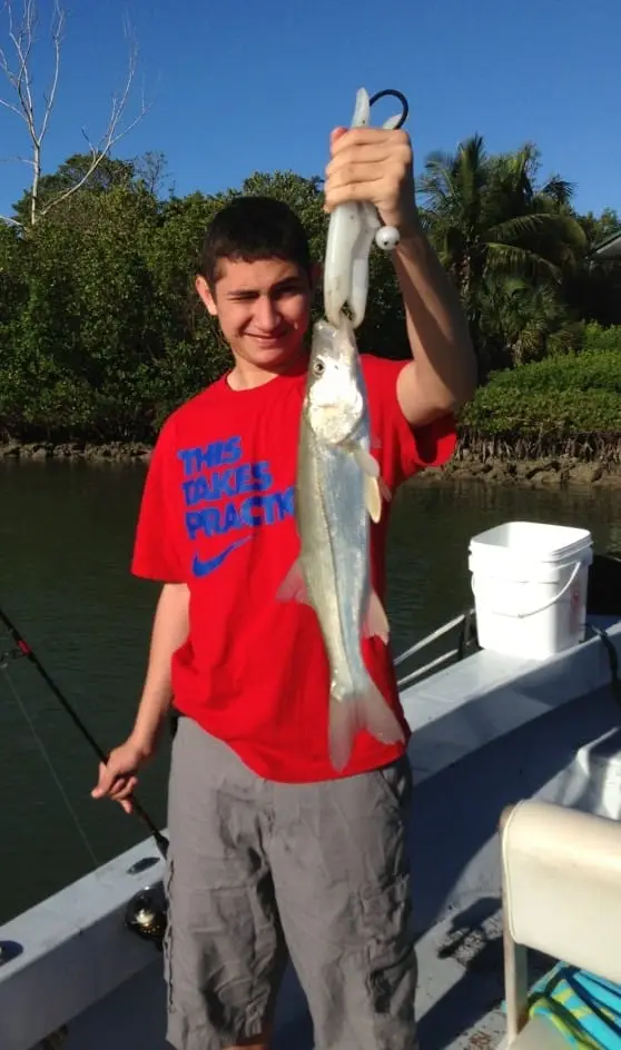 Small Snook caught in Blind Pass on Sanibel & Captiva charters!