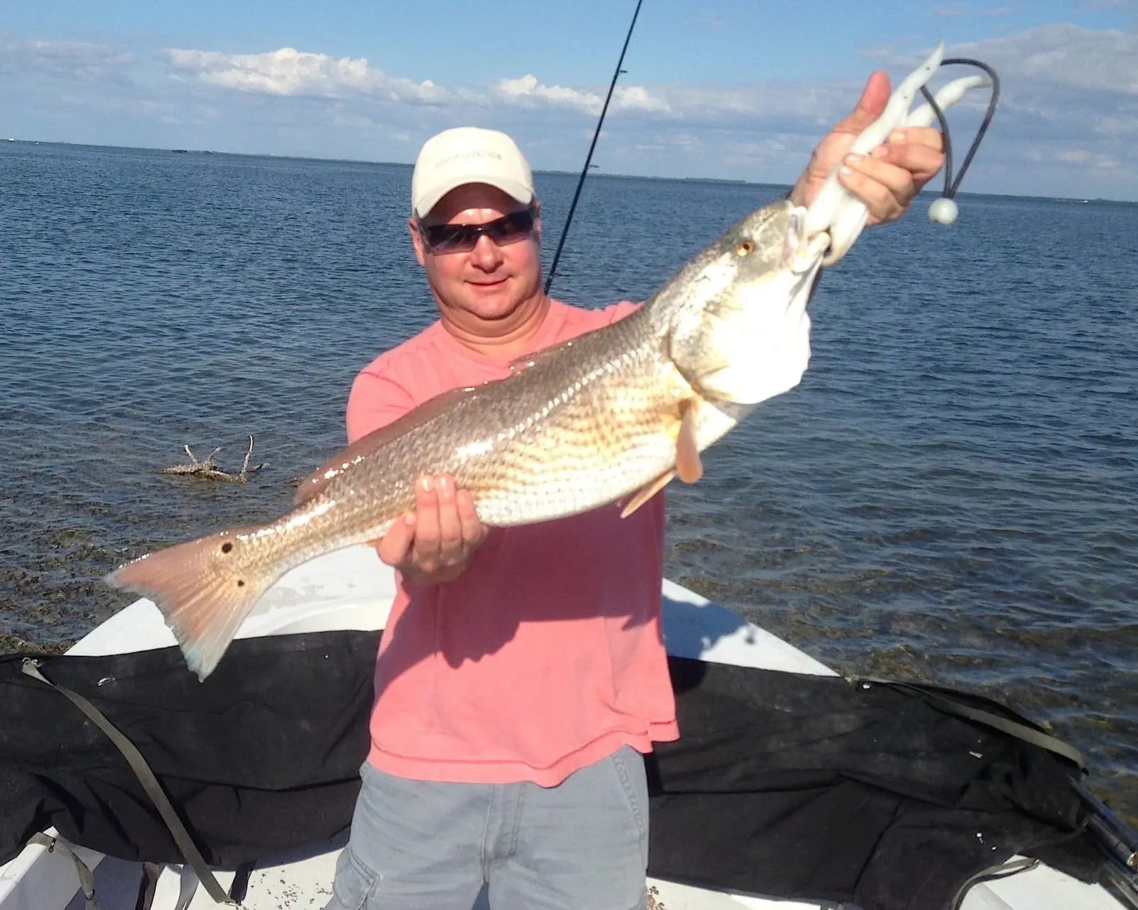 Huge Redfish caught on the Buck Key oyster bar on Sanibel & Captiva charters!