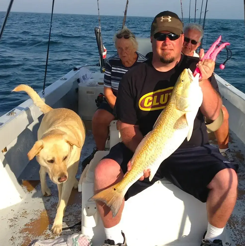 Big bull Redfish caught offshore of Captiva on Sanibel & Captiva charters