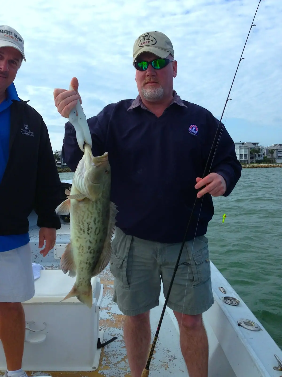Nice Grouper caught off the north side of Captiva on Sanibel & Captiva charters!