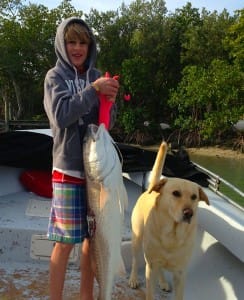 Huge 23 pound Redfish caught in Blind Pass on Sanibel & Captiva charters!