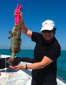 Grouper caught offshore of Captiva on Sanibel & Captiva charters!