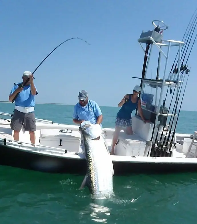 Jimmy, 250 lb. Tarpon, May 21, 2011, Boca Grande Pass, Sanibel & Captiva Islands & Fort Myers Charters & Fishing Guide Service.