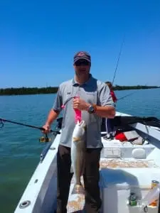 Redfish caught in Blind Pass, Sanibel & Captiva Islands & Fort Myers Charters & Fishing Guide Service.