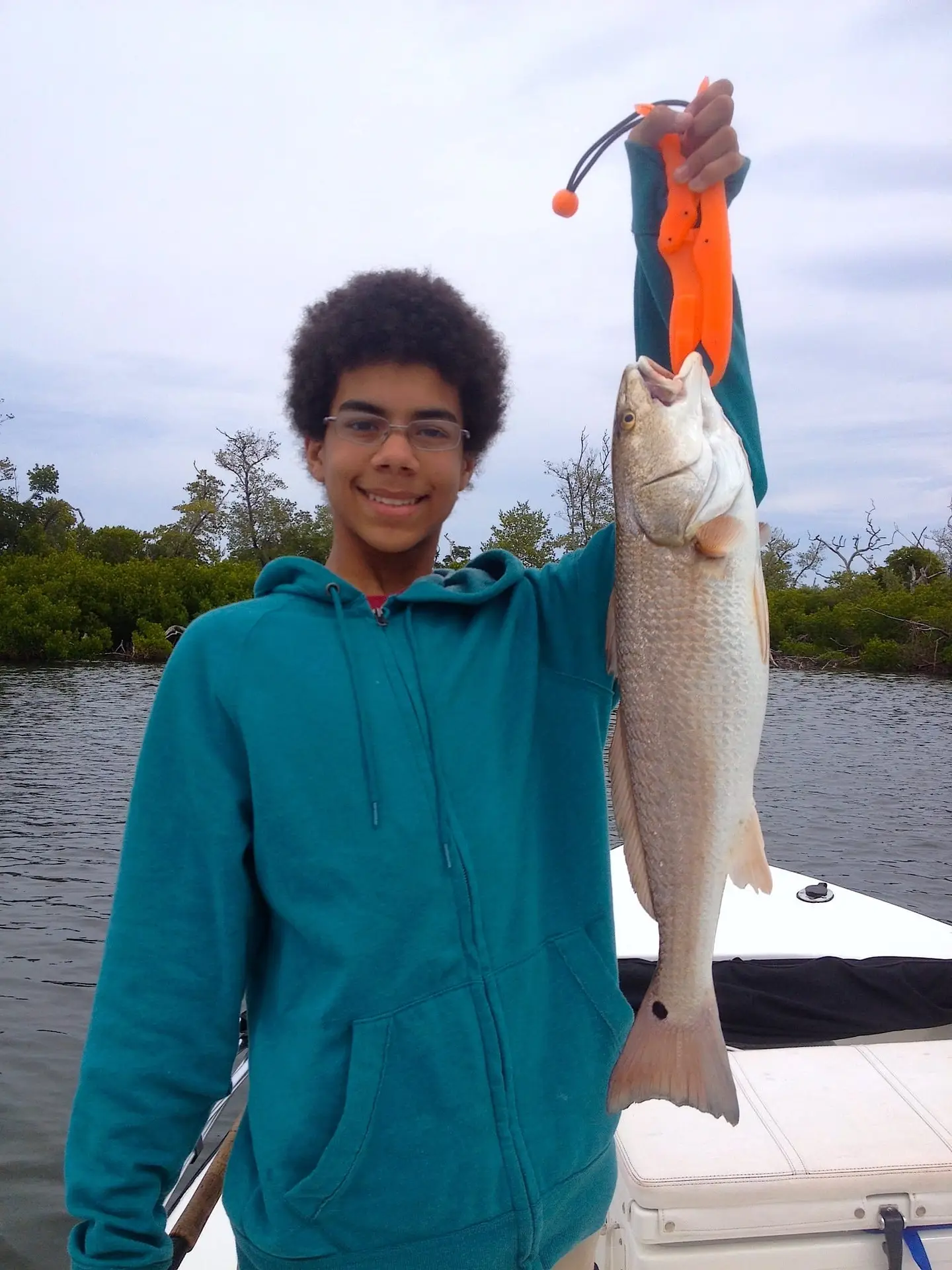 Redfish caught in Chadwick's bayou, Sanibel & Captiva Islands & Fort Myers Charters & Fishing Guide Service.