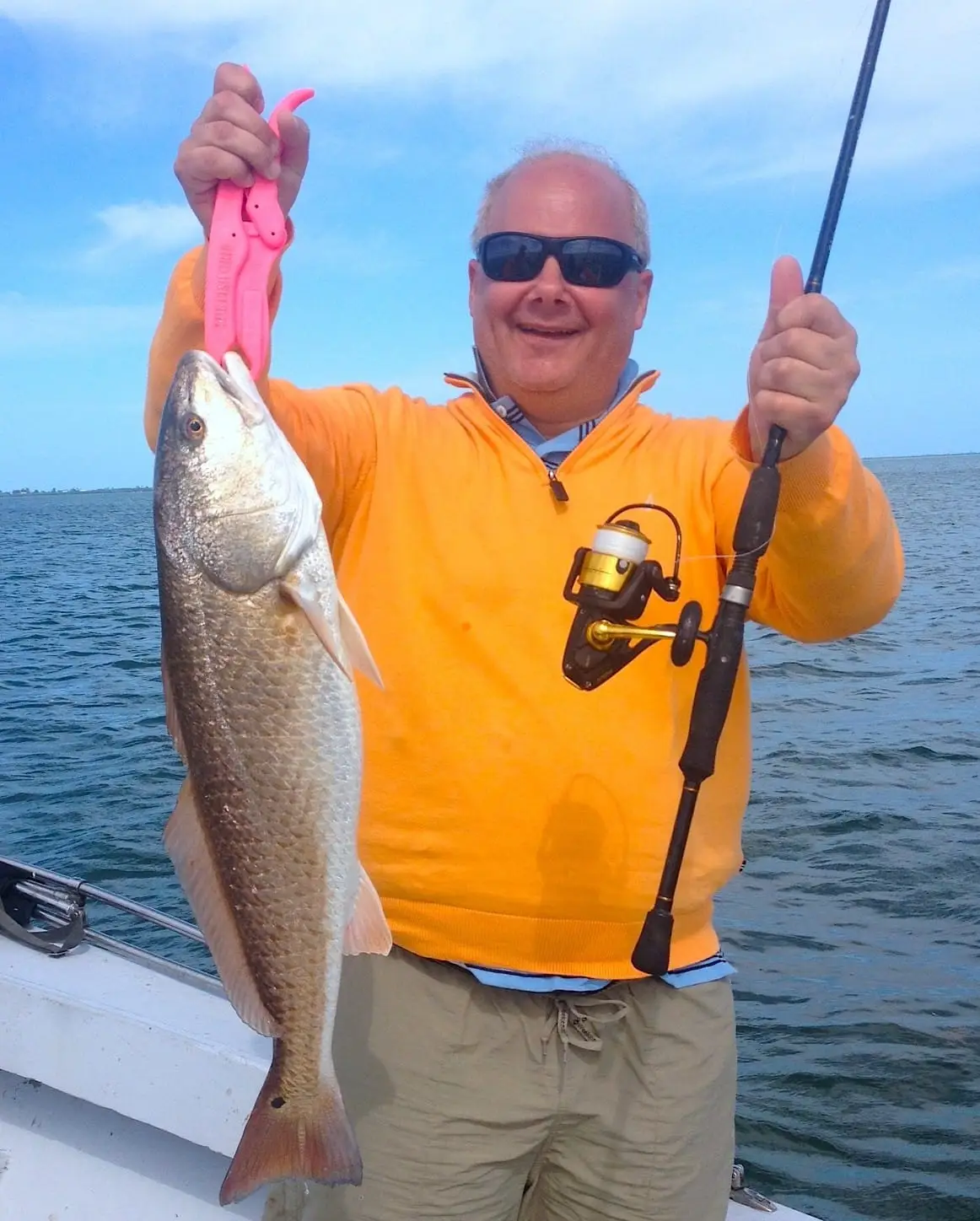 Redfish caught off an oyster bar, Sanibel & Captiva Islands & Fort Myers Charters & Fishing Guide Service.