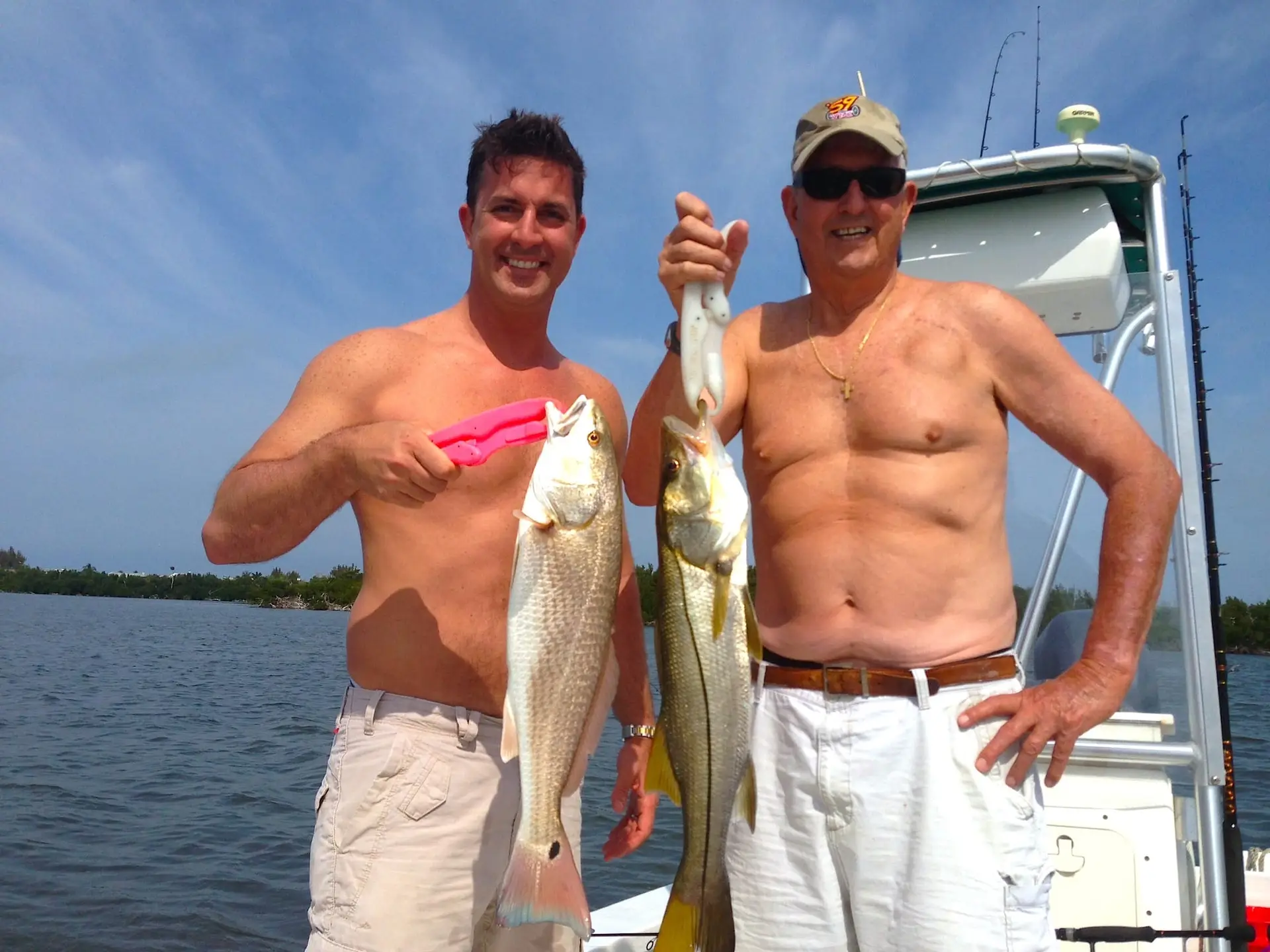 Redfish and Snook caught inshore of Captiva on, Sanibel & Captiva Islands & Fort Myers Charters & Fishing Guide Service.