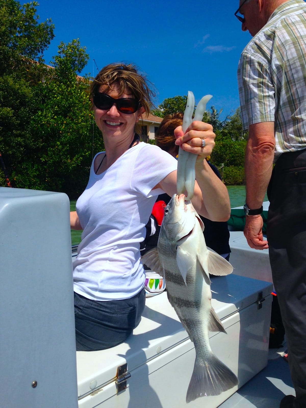 Black Drum caught in Blind Pass, Sanibel & Captiva Islands & Fort Myers Charters & Fishing Guide Service.