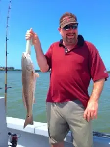Redfish caught by the Sanibel oyster bar, Sanibel & Captiva Islands & Fort Myers Charters & Fishing Guide Service.