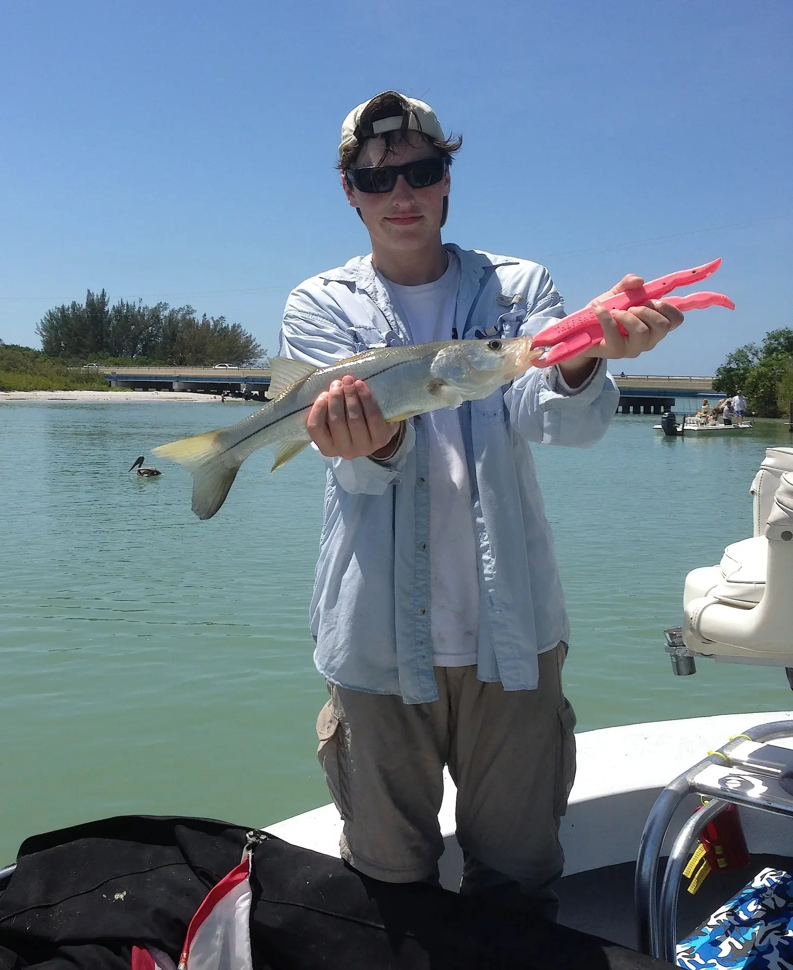 Charlie, Small Snook, May 24, Sanibel & Captiva Islands & Fort Myers Charters & Fishing Guide Service.