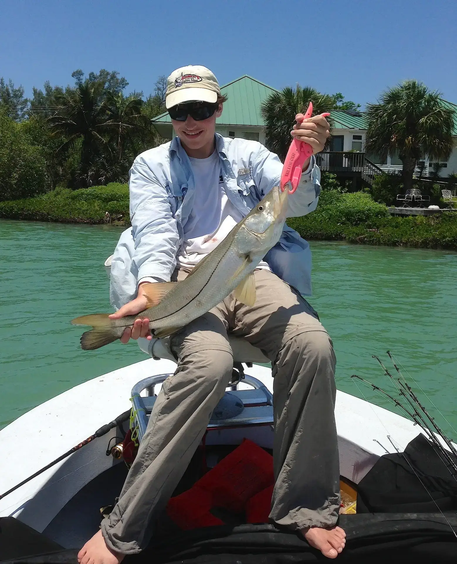 Charlie & Snook, Blind Pass, May 25, Sanibel & Captiva Islands & Fort Myers Charters & Fishing Guide Service.