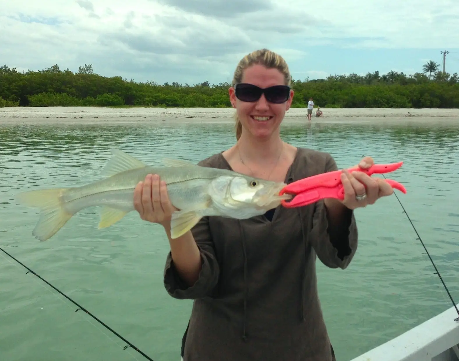 Snook caught in Blind Pass, Sanibel & Captiva Islands & Fort Myers Charters & Fishing Guide Service.