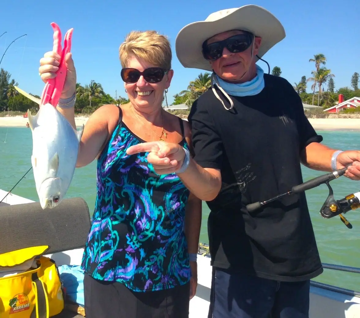 Pompano caught in Redfish Pass, Sanibel & Captiva Islands & Fort Myers Charters & Fishing Guide Service.