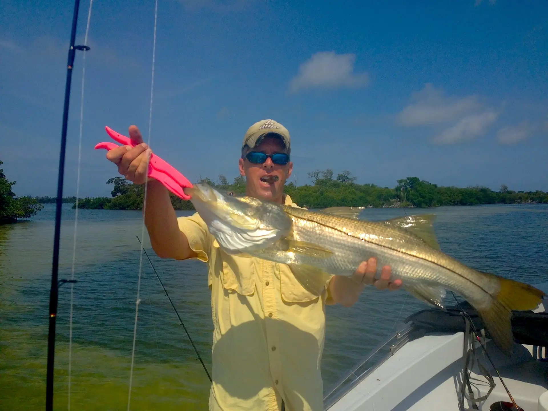 Big Snook caught inshore of Captiva, Sanibel & Captiva Islands & Fort Myers Charters & Fishing Guide Service.