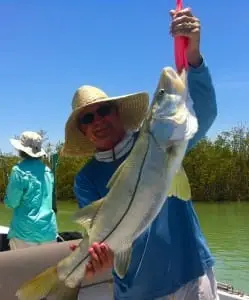 Snook caught in Blind Pass, Sanibel & Captiva Islands & Fort Myers Charters & Fishing Guide Service.
