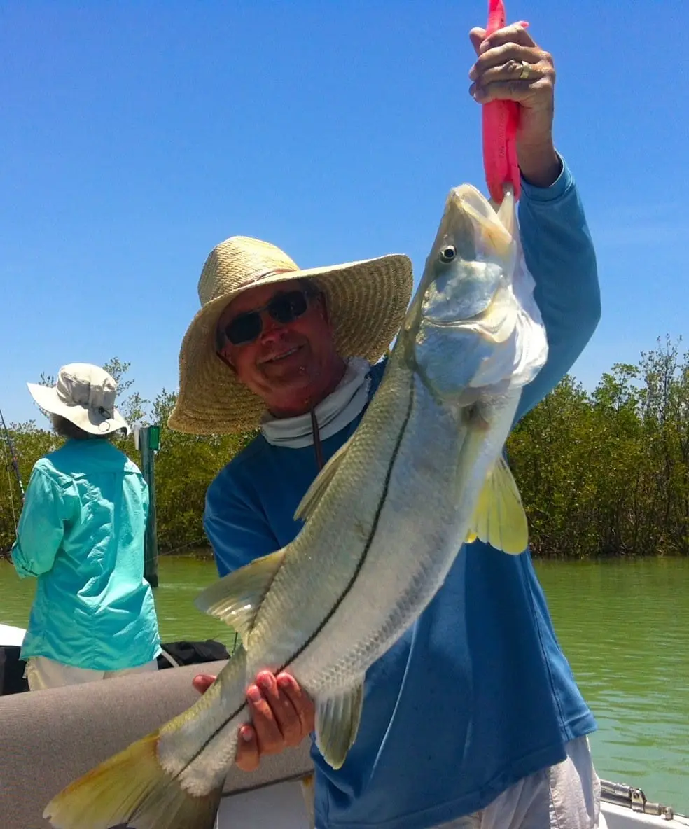 Snook caught in Blind Pass, Sanibel & Captiva Islands & Fort Myers Charters & Fishing Guide Service.