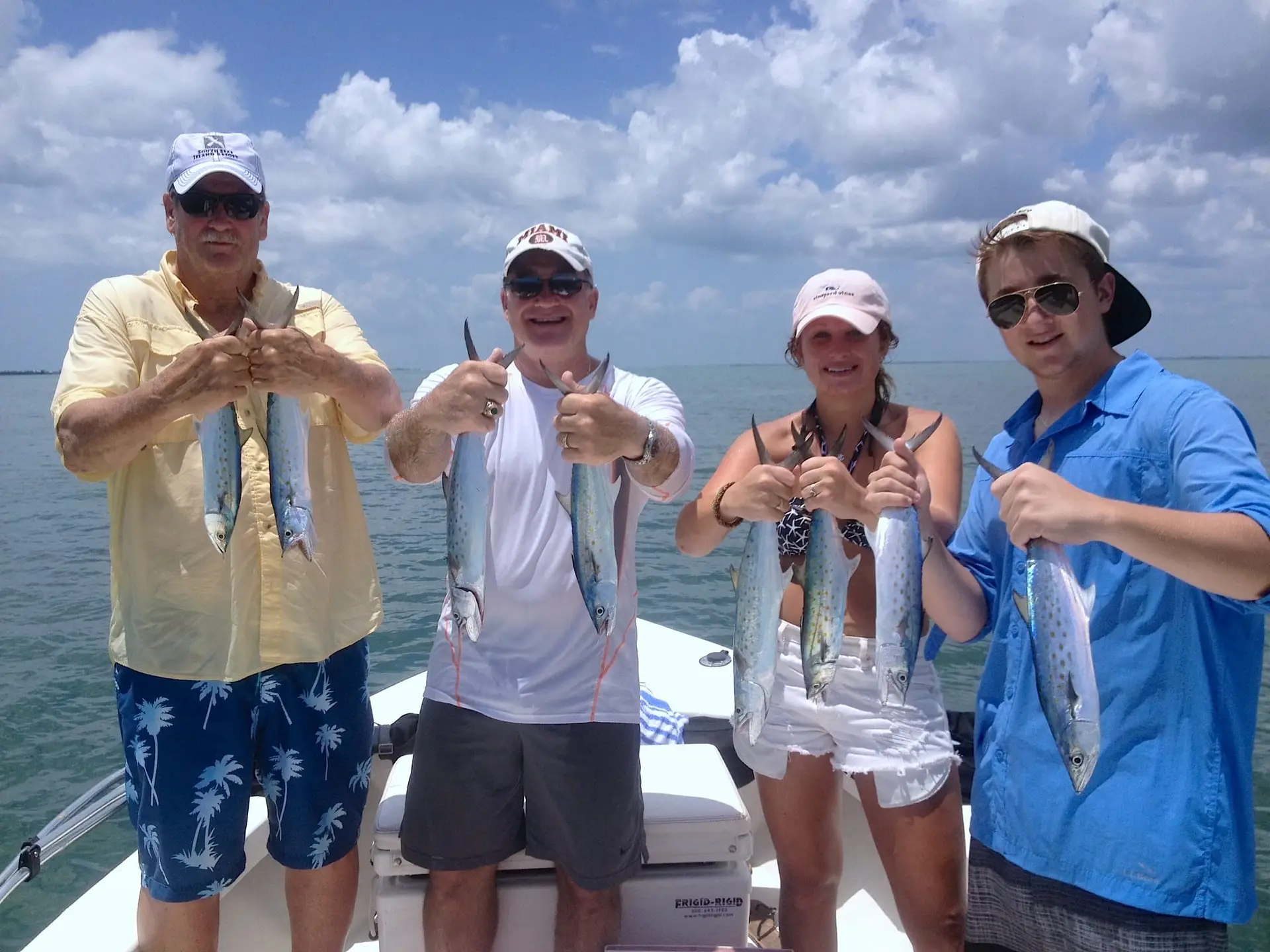 Eight Spanish Mackerel caught in Redfish Pass, Sanibel & Captiva Islands & Fort Myers Charters & Fishing Guide Service.
