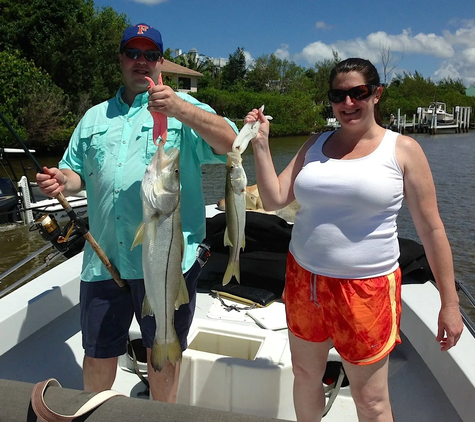Big & Little Snook, July 16, Blind Pass, Sanibel & Captiva Islands & Fort Myers Charters & Fishing Guide Service.