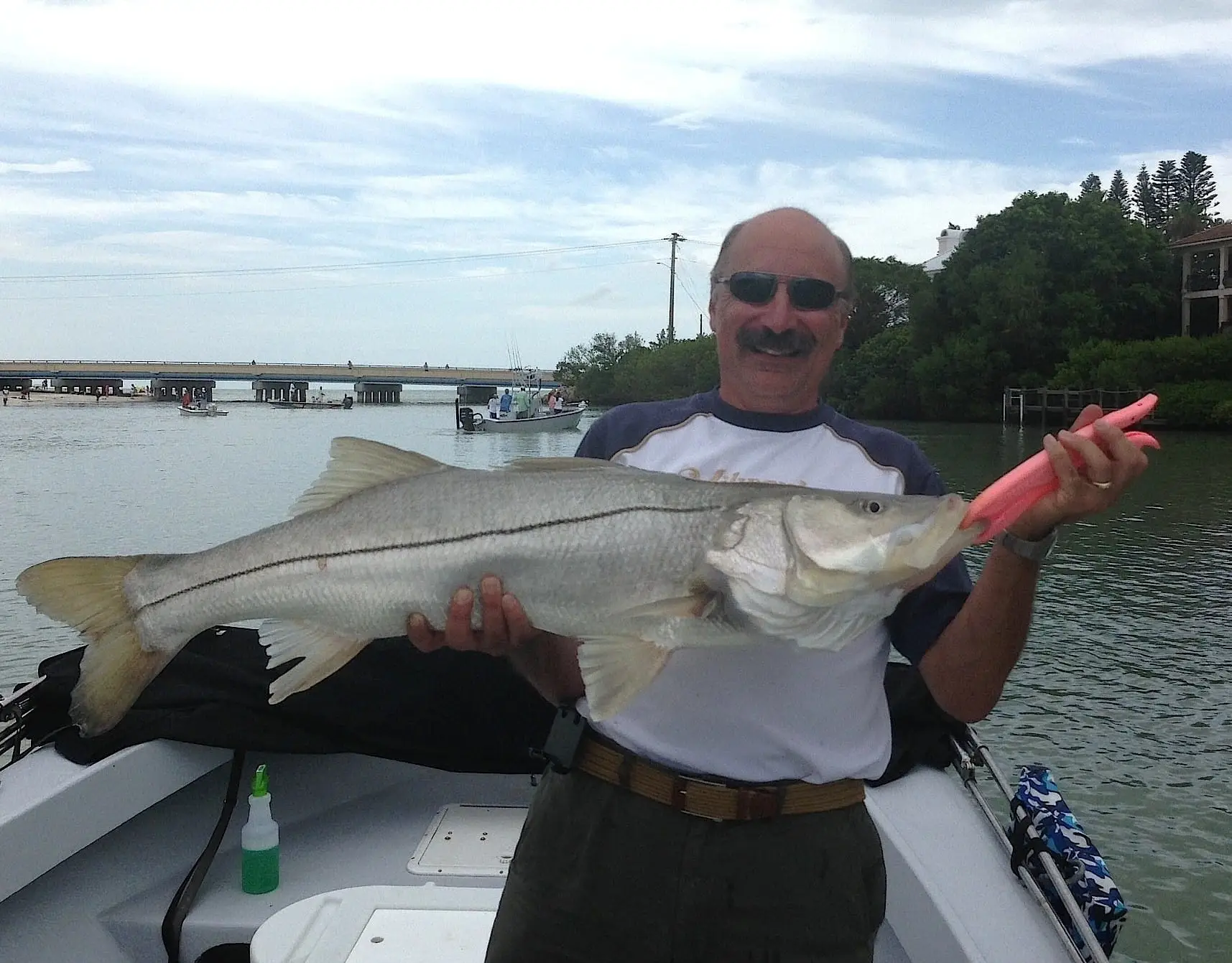 Nick, Big Snook, Blind Pass, July 18, Sanibel & Captiva Islands & Fort Myers Charters & Fishing Guide Service.