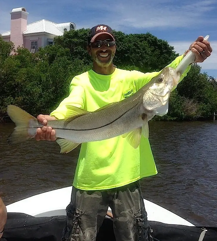 Big Snook, August 2, Blind Pass, Sanibel & Captiva Islands & Fort Myers Charters & Fishing Guide Service.