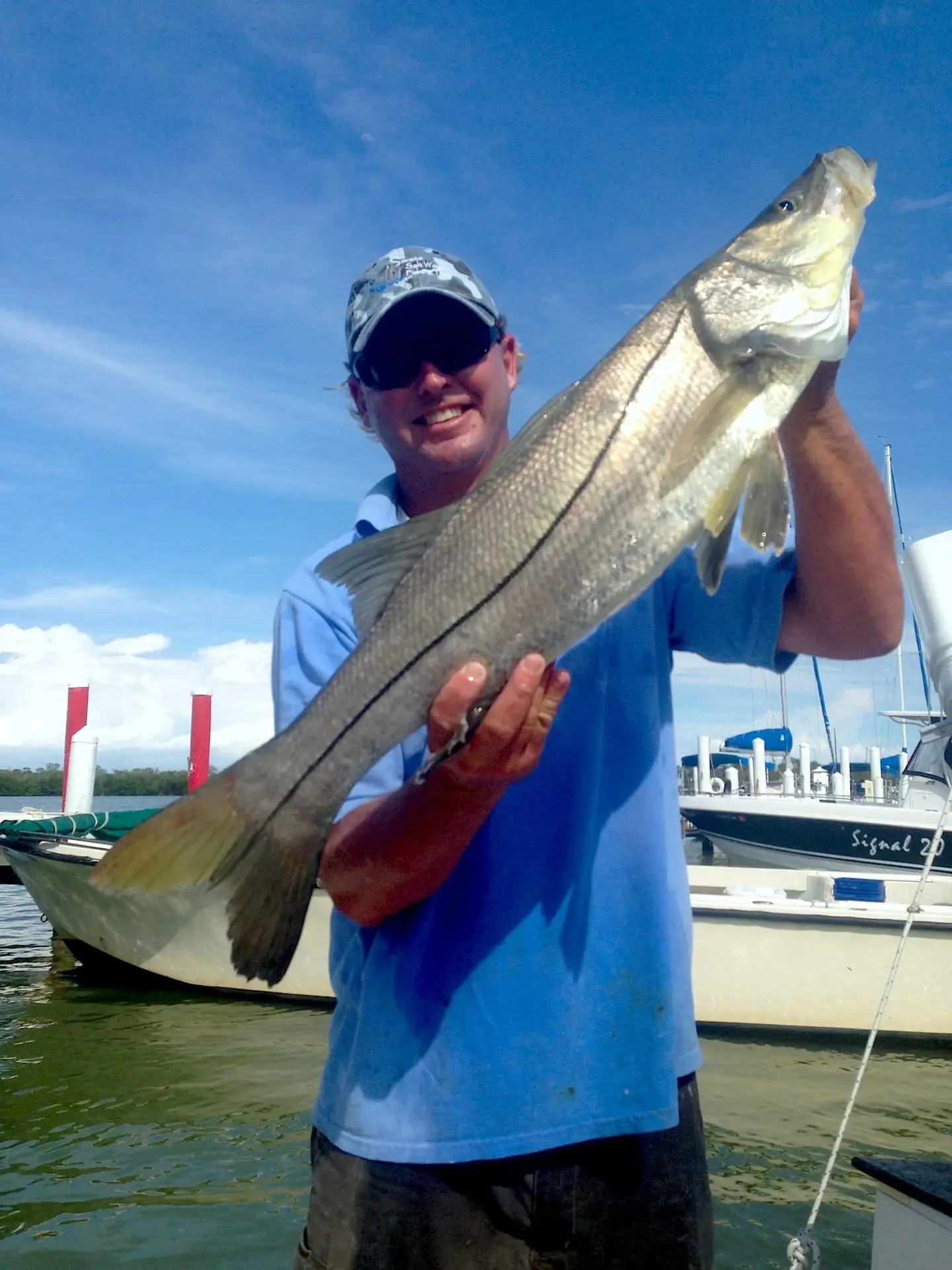 Snook caught inshore of Captiva Island, Sanibel & Captiva Islands & Fort Myers Charters & Fishing Guide Service.