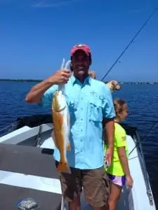 Redfish caught off the Sanibel oyster bar, Sanibel & Captiva Islands & Fort Myers Charters & Fishing Guide Service.