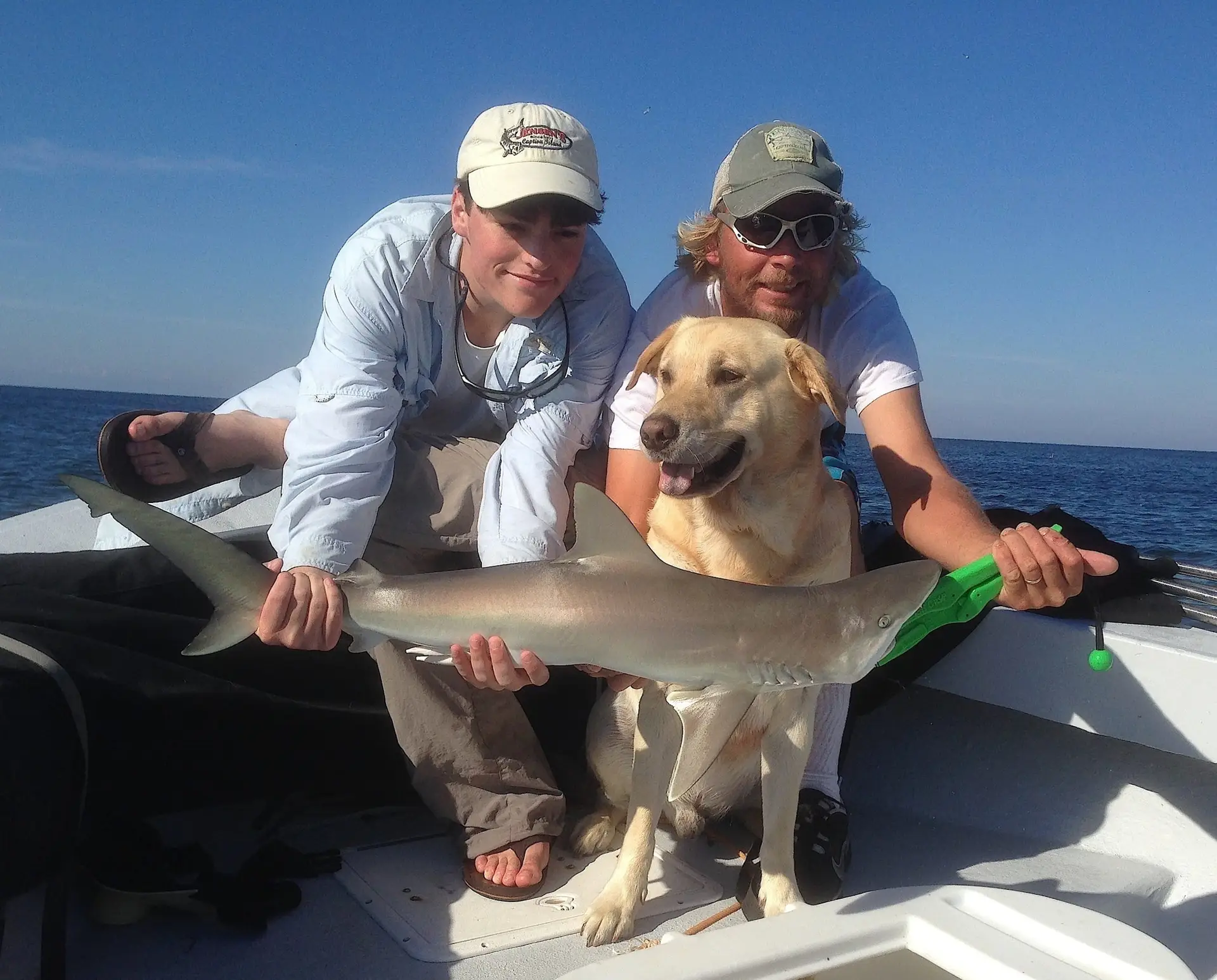 Charlie, Captain Joey, Hank, Black Nose Shark, 10-16-13, Sanibel & Captiva Islands & Fort Myers Charters & Fishing Guide Service.