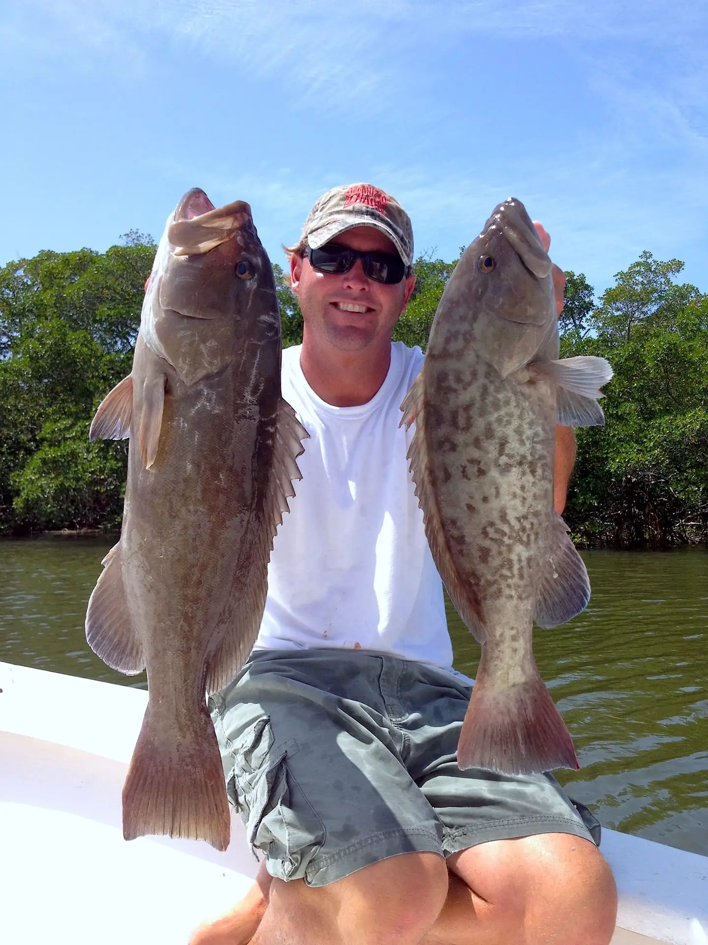 Gag Grouper caught inshore of Sanibel Island, Sanibel & Captiva Islands & Fort Myers Charters & Fishing Guide Service.