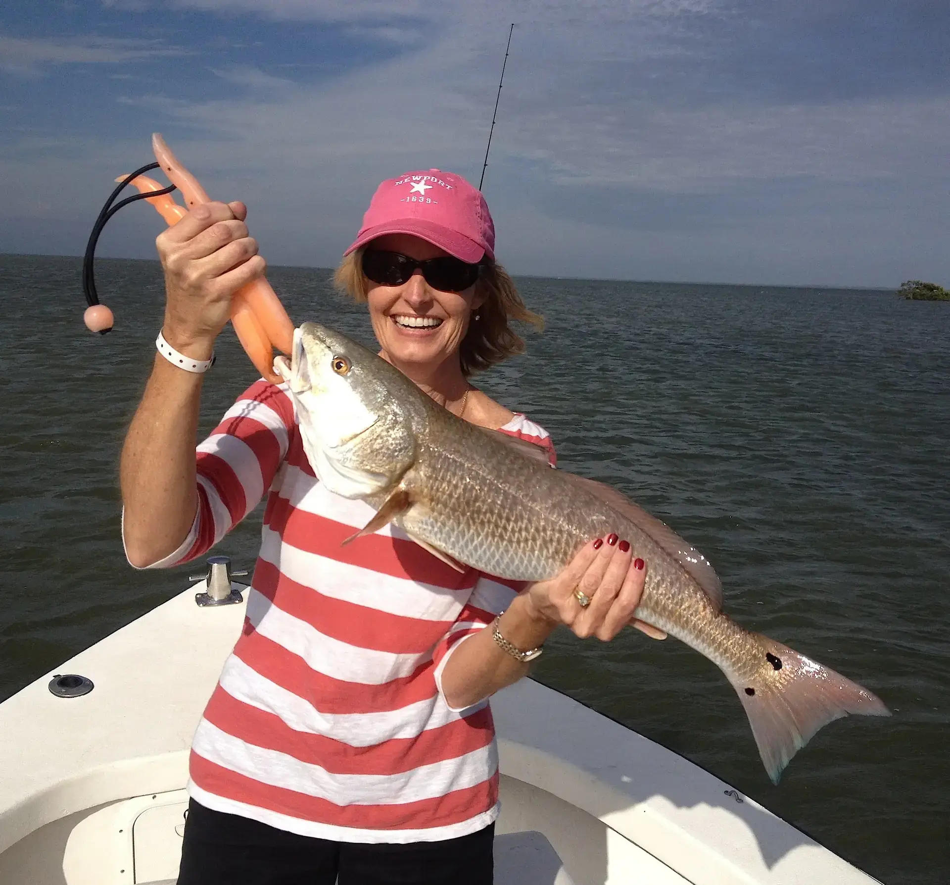 Redfish, 1-3-14, Oyster Bars, Sanibel & Captiva Islands & Fort Myers Charters & Fishing Guide Service.