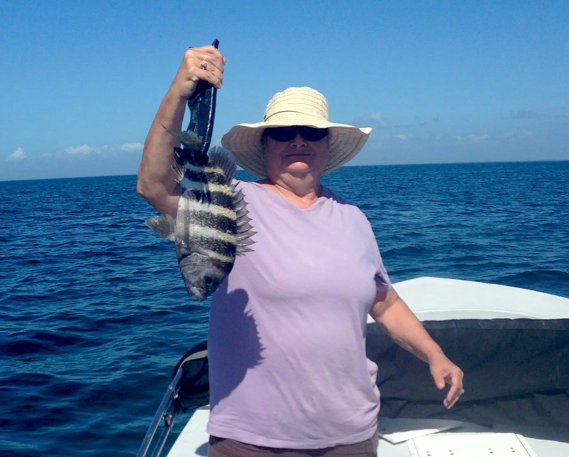 Sheepshead caught offshore of Captiva, Sanibel & Captiva Islands & Fort Myers Charters & Fishing Guide Service.