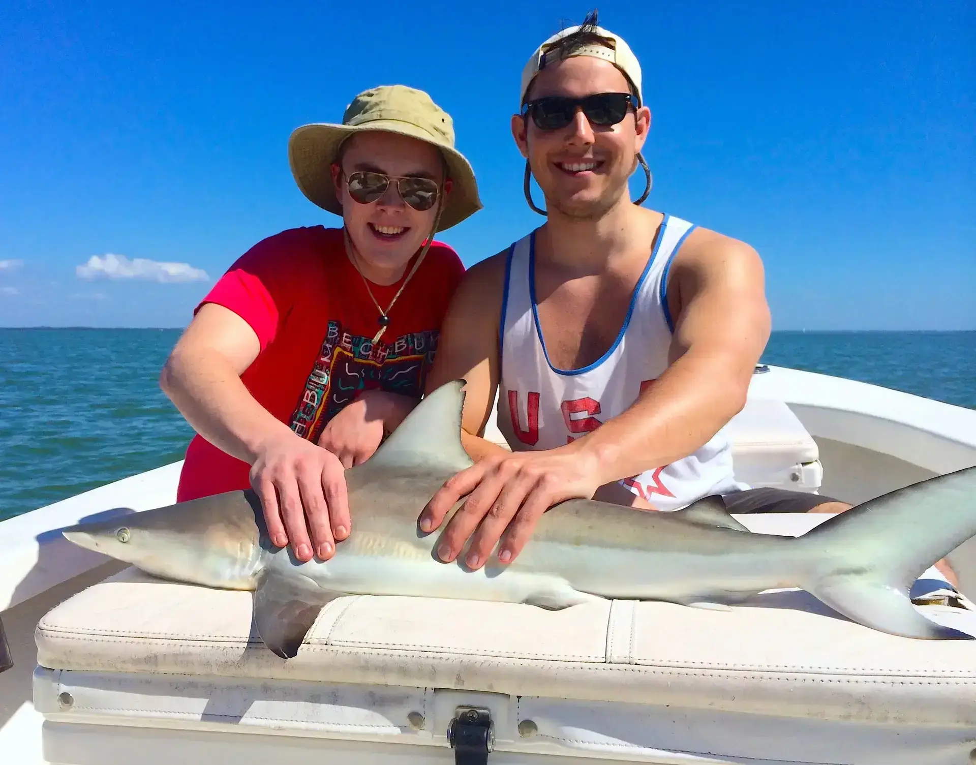Blacktip shark caught inshore of Captiva Island, Sanibel & Captiva Islands & Fort Myers Charters & Fishing Guide Service.