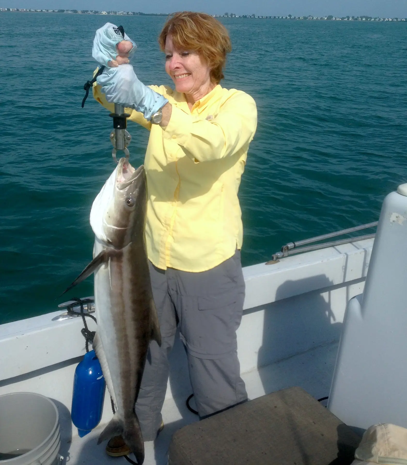 Cobia caught offshore of Boca Grande Pass, Sanibel & Captiva Islands & Fort Myers Charters & Fishing Guide Service.