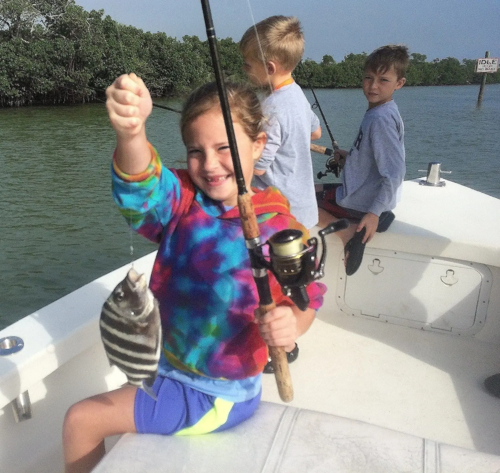 Sheepshead, Blind Pass, 11-23-14, Sanibel Fishing & Captiva Fishing & Fort Myers Fishing Charters & Guide Service.