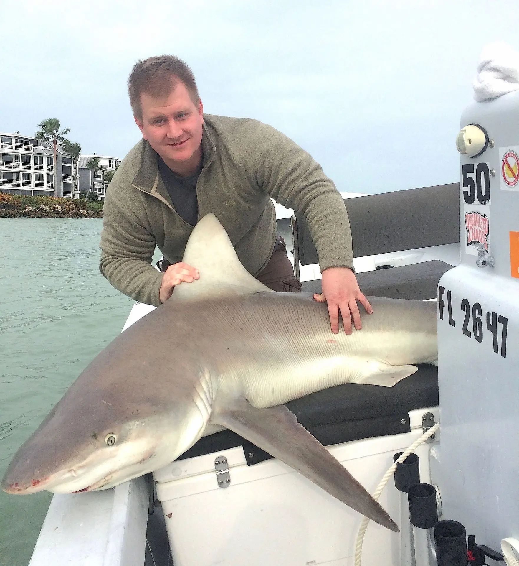 Sandbar Shark, 2-28-15, Sanibel Fishing & Captiva Fishing & Fort Myers Fishing Charters & Guide Service.