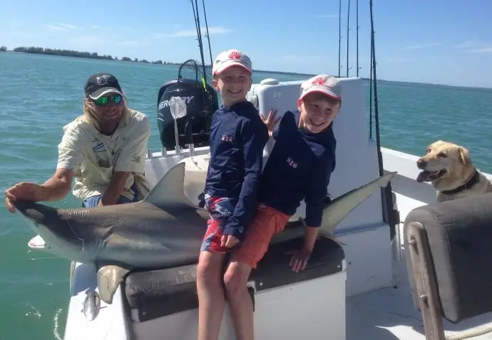 Captiva Fishing, Blacktip Shark 4-2-15, Sanibel Fishing & Captiva Fishing & Fort Myers Fishing Charters & Guide Service.