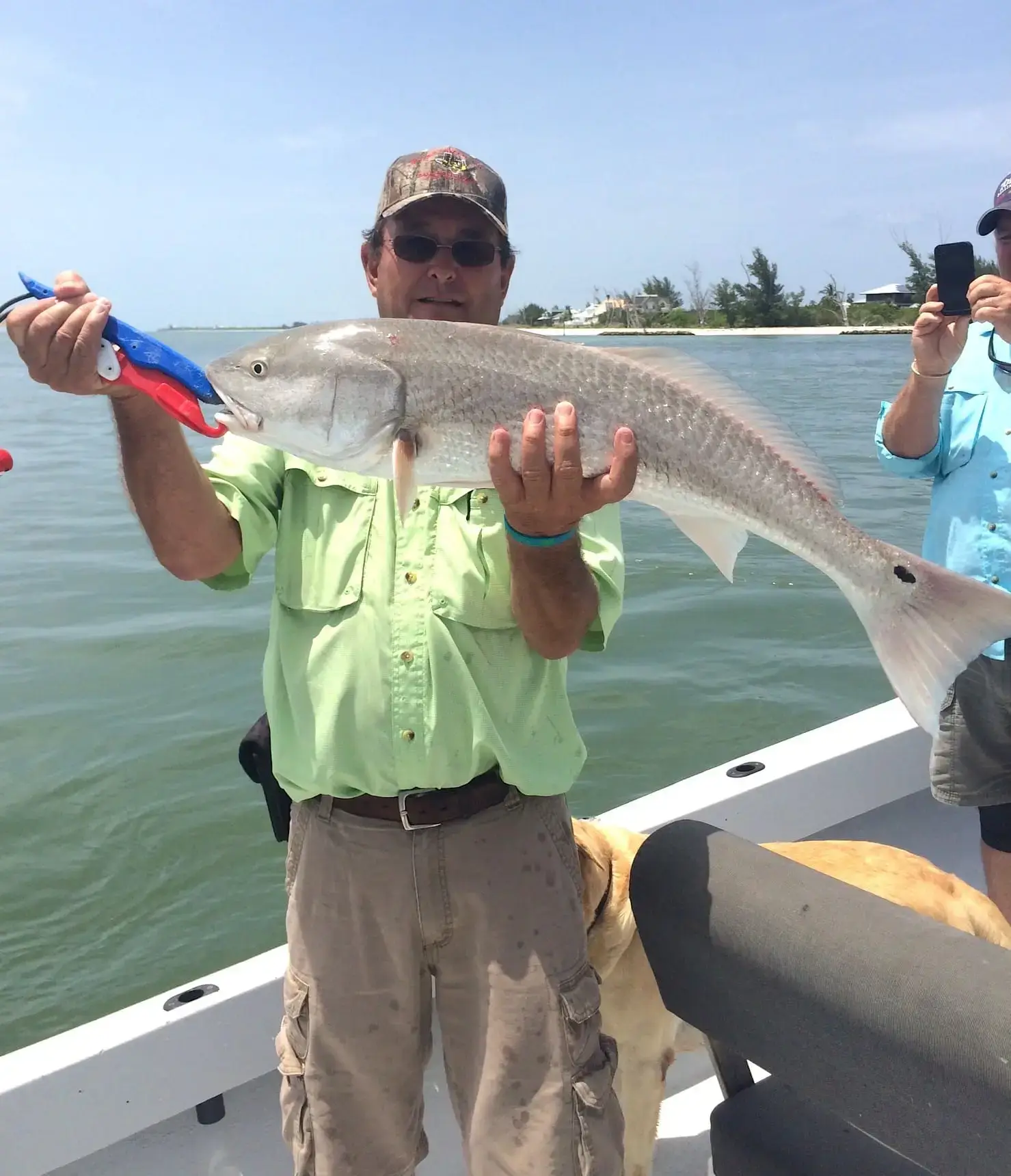 Sanibel Fishing & Captiva Fishing, Big Redfish, Redfish Pass, South Seas Resort, Sunday, 6-14-15, Sanibel Fishing & Captiva Fishing & Fort Myers Fishing Charters & Guide Service.
