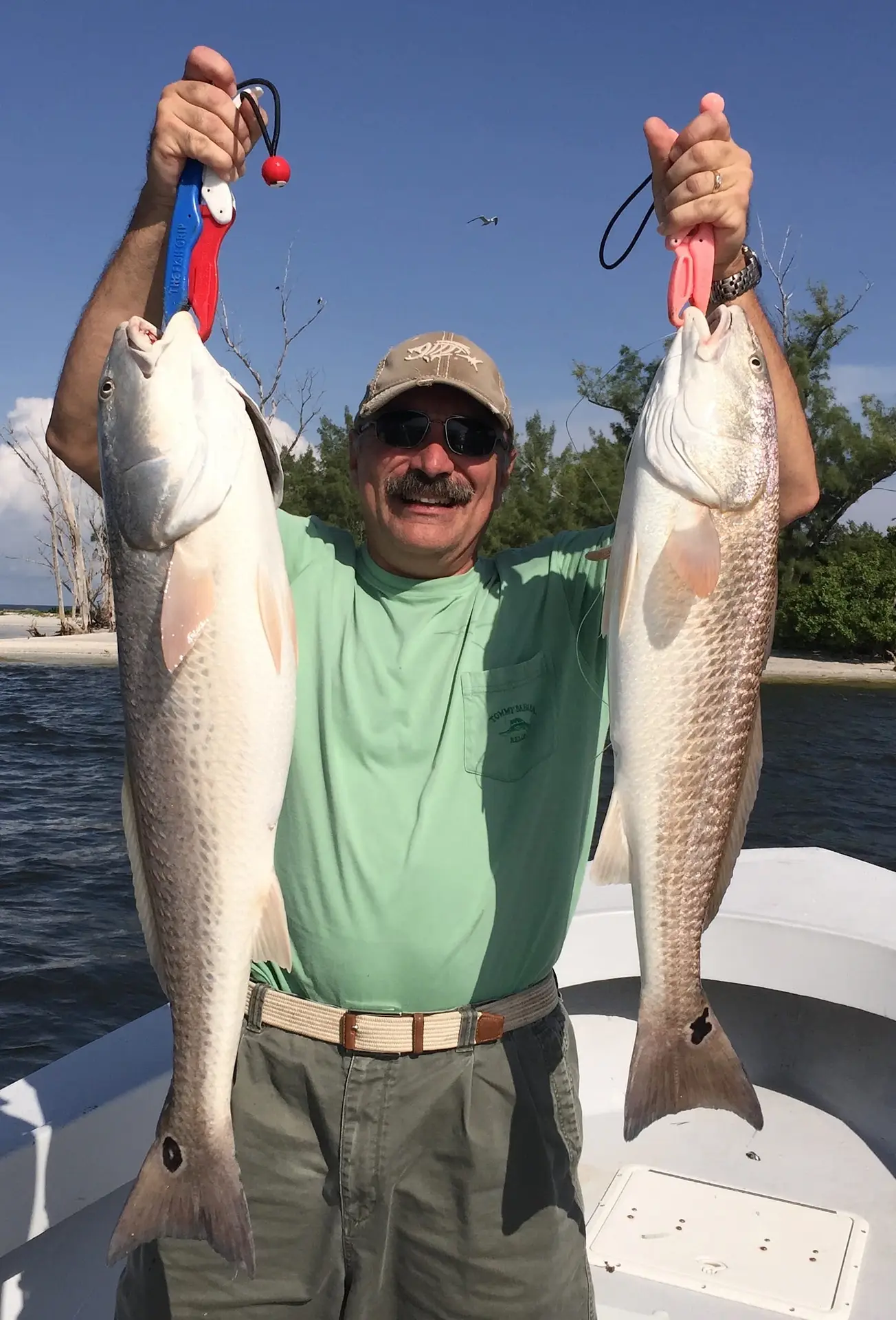 Two Redfish, Sanibel Fishing & Captiva Fishing, Tuesday, 9-1-15 ~ #Sanibel #Captiva.