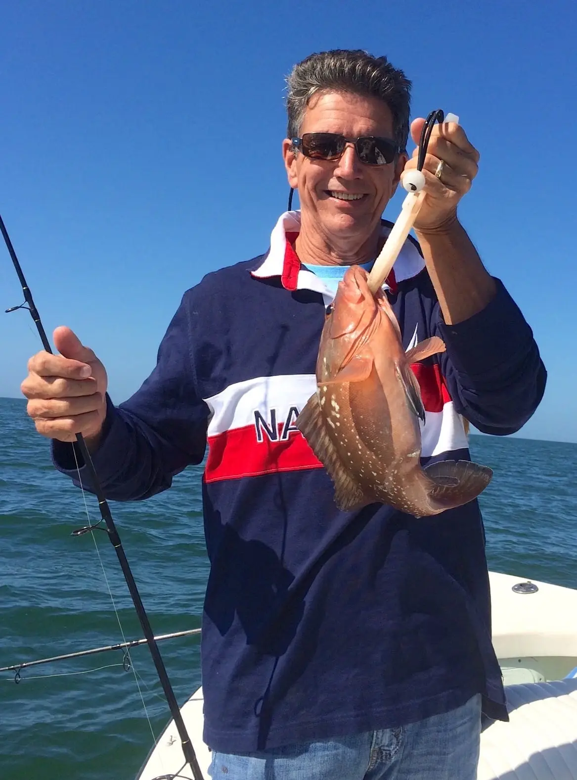 Red Grouper, Catch & Release, Sanibel Fishing & Captiva Fishing, Thursday, 2-25-16 ~ #Sanibel #Captiva.